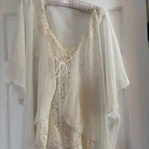 Cream 2 Piece Lingerie